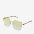 Солнцезащитные очки женские InBag Sunglasses LS5653 Gradient Yellow Gold с чехлом 2