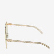 Солнцезащитные очки женские InBag Sunglasses LS5653 Gradient Yellow Gold с чехлом 3