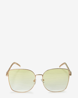 Сонцезахисні окуляри жіночі InBag Sunglasses LS5653 Gradient Yellow Gold з чохлом