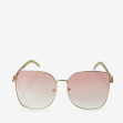 Сонцезахисні окуляри жіночі InBag Sunglasses LS5653 Gradient Pink Gold з чохлом 1