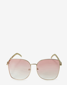 Сонцезахисні окуляри жіночі InBag Sunglasses LS5653 Gradient Pink Gold з чохлом