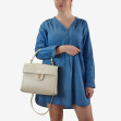 Сумка через плечо (кросс-боди) средняя Regina Notte Beige 4
