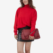 Сумка через плечо (кросс-боди) средняя Regina Notte Dark red 4
