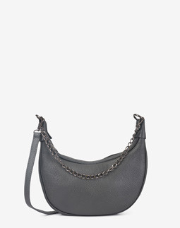 Сумка-багет маленький Regina Notte Dark grey