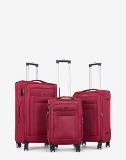 Чемодан на колесах 3 в 1 7221 ORMI Red