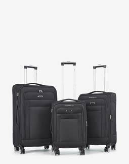 Валіза на колесах 3 в 1 7221 ORMI Black