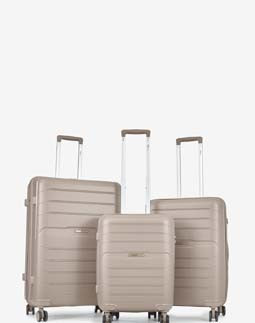 Чемодан на колесах 3 в 1 PP8808 ORMI Taupe
