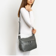 Сумка через плечо (кросс-боди) средняя Regina Notte Dark grey 4